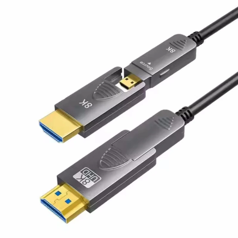 

8K HDMI 2.1 Съемный оптоволоконный кабель AOC 8K при 60 Гц 4K при 120 Гц eARC 48 Гбит/с 10 м 20 м 50 м Волоконно-оптический активный HDMI для RTX 3080/3090