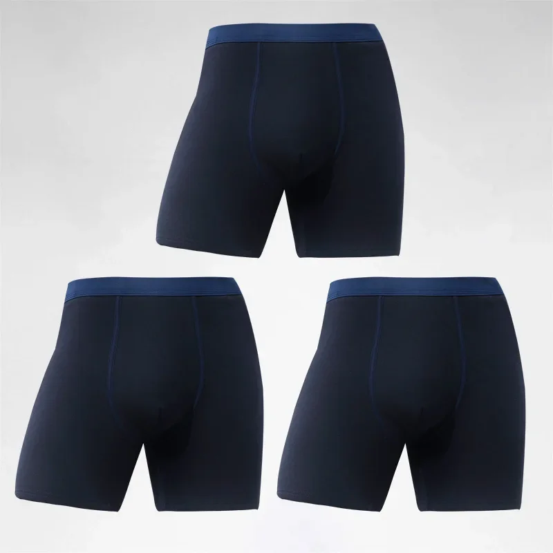 

3 шт., мужское теплое нижнее белье, мужские бархатные и толстые противоизносные шорты-боксеры с удлиненными штанинами, осенние и зимние шорты-боксеры среднего возраста