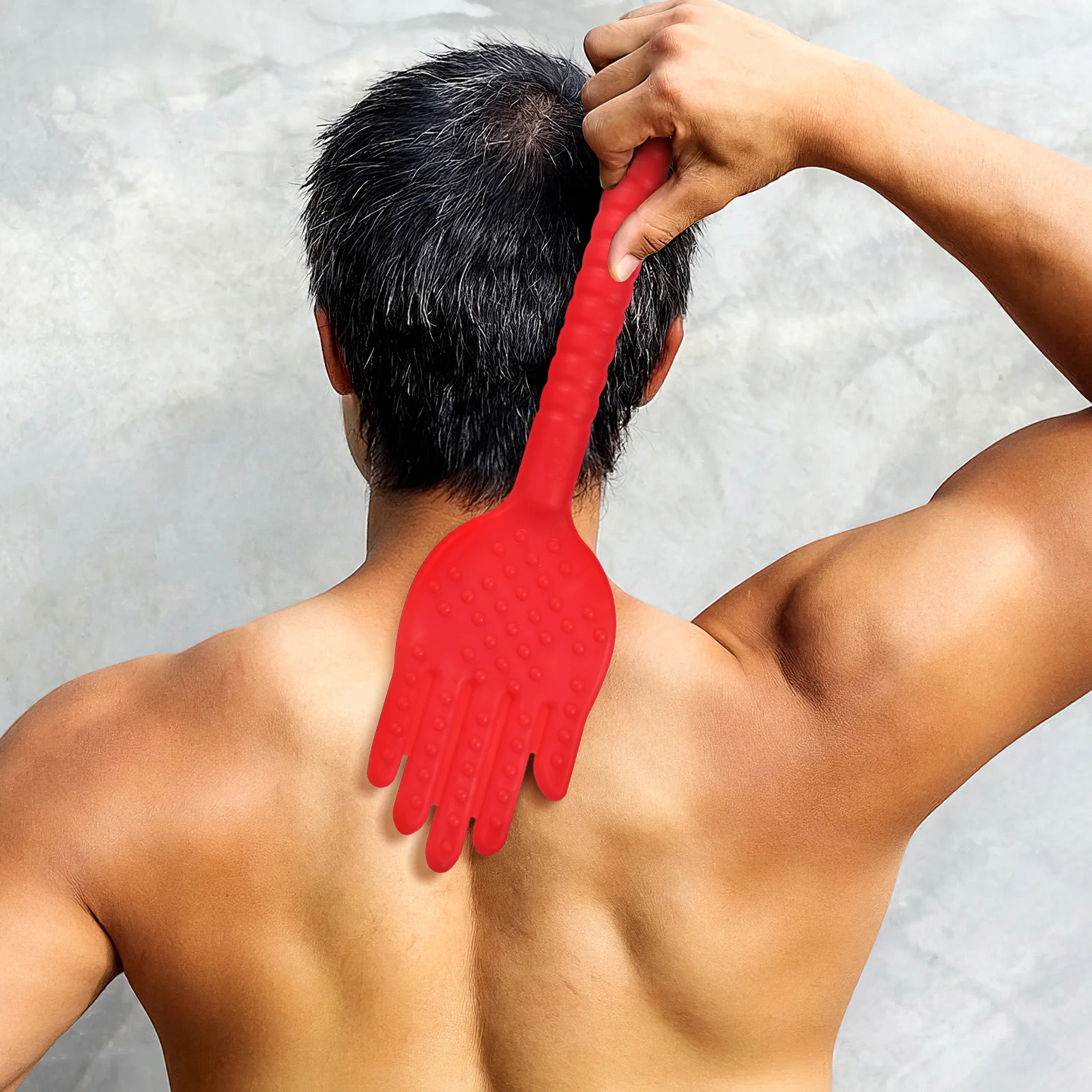 

Массажная летучая мышь для акупунктурной точки для терапии тела, эластичный пластиковый молоток для здоровья, облегчение боли, инструмент для релаксации, красный массажер для спины