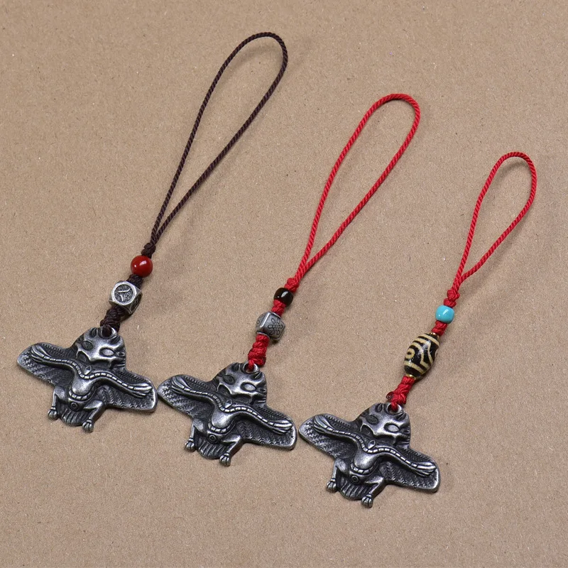 Подвеска "Гару́да" из тибетского серебра, DIY набор