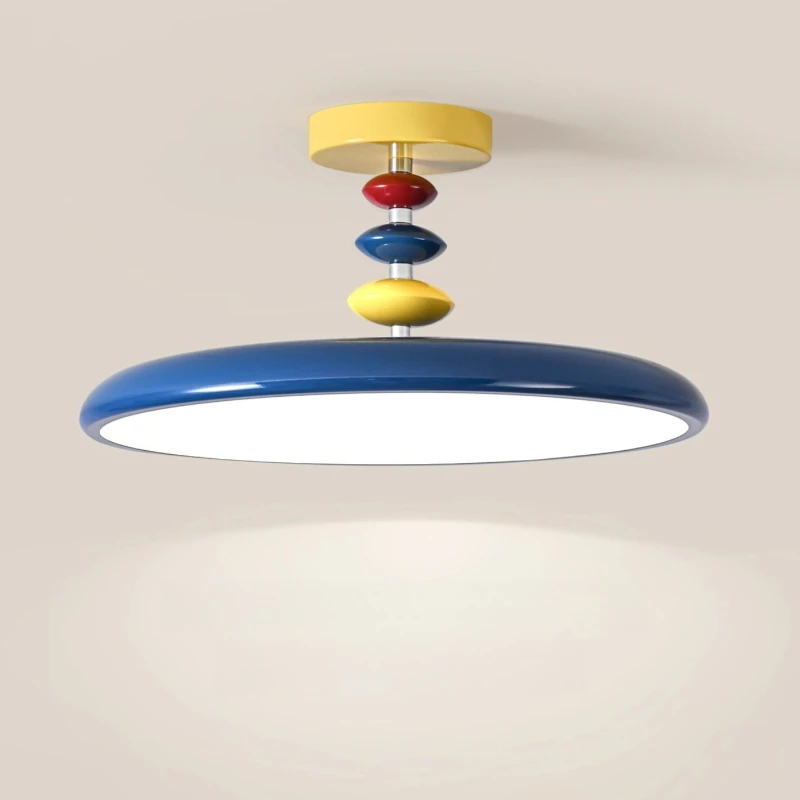 Memphis Schlafzimmer-Deckenleuchten, bunte cremefarbene Kinderzimmerleuchte, LED, modern, warm, für Jungen- und Mädchenzimmer, Dekor-Deckenlampen
