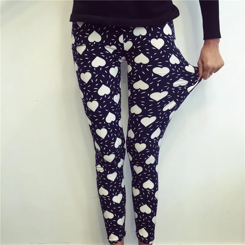 Women Charm Leggings New fashion Pattern Workout Jeggings Best Ladies Elastic Flower Pants