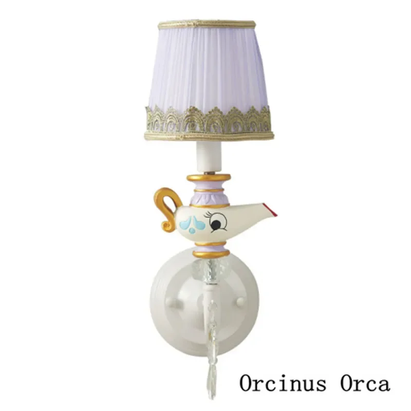 American cartoon color magic lamp wall lamp for boys  girls bedroom children's room wall lamp creative decorative wall lamp
