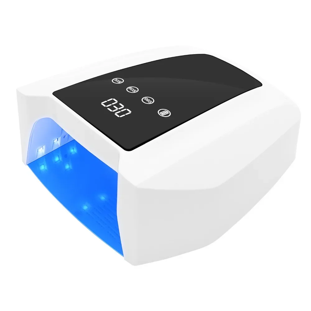 72W krachtige oplaadbare nagellamp draadloze gellakdroger UV-licht voor nagels manicure licht draadloze nagel UV LED-lamp
