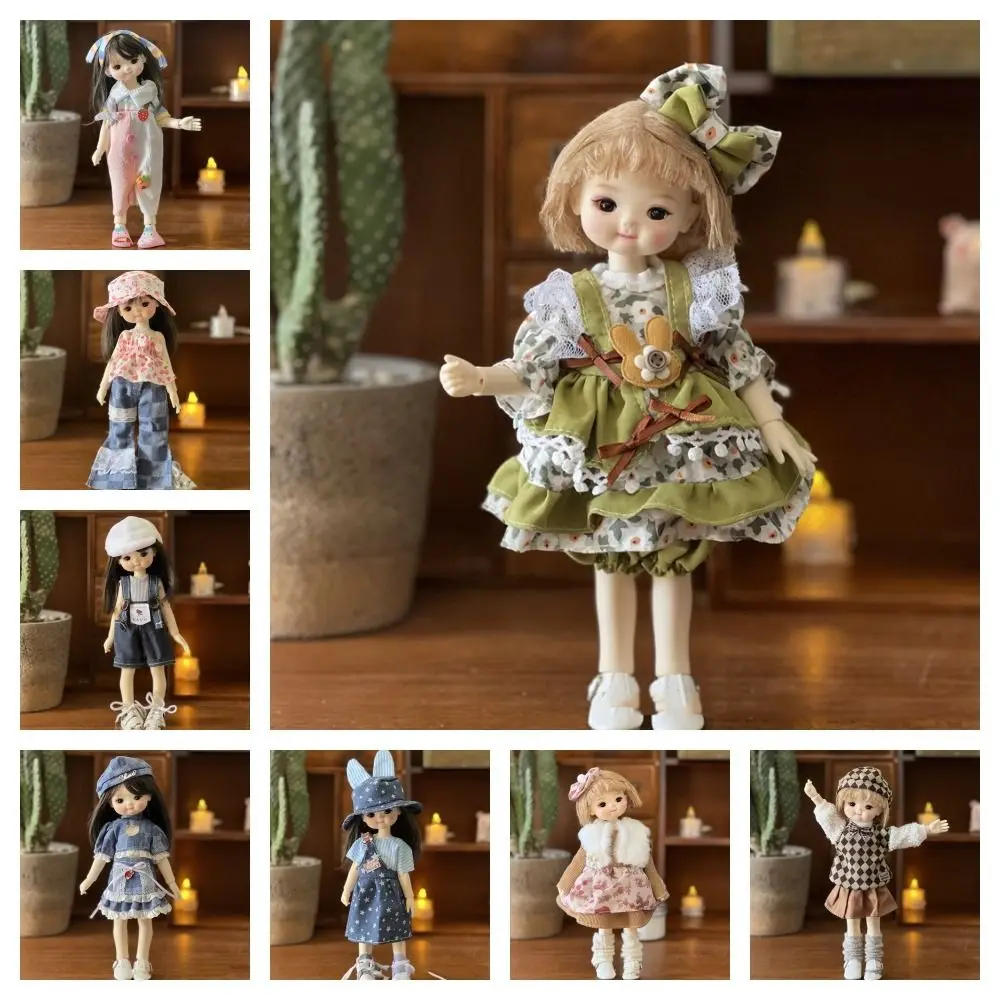 Toy Accessories BJD Doll's Clothes Toy Outfit 3D Eyes Simulated Eye Hinge Doll Dress Dress Up 1/6 BJD Removable Joints Doll