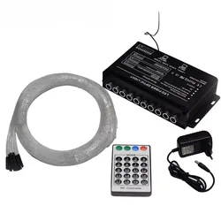 DMX512 Shooting Stars Engine Kit 5W Effect Light Driver With End Glow Fiber Optic Cable For Sky Ceiling Decorate