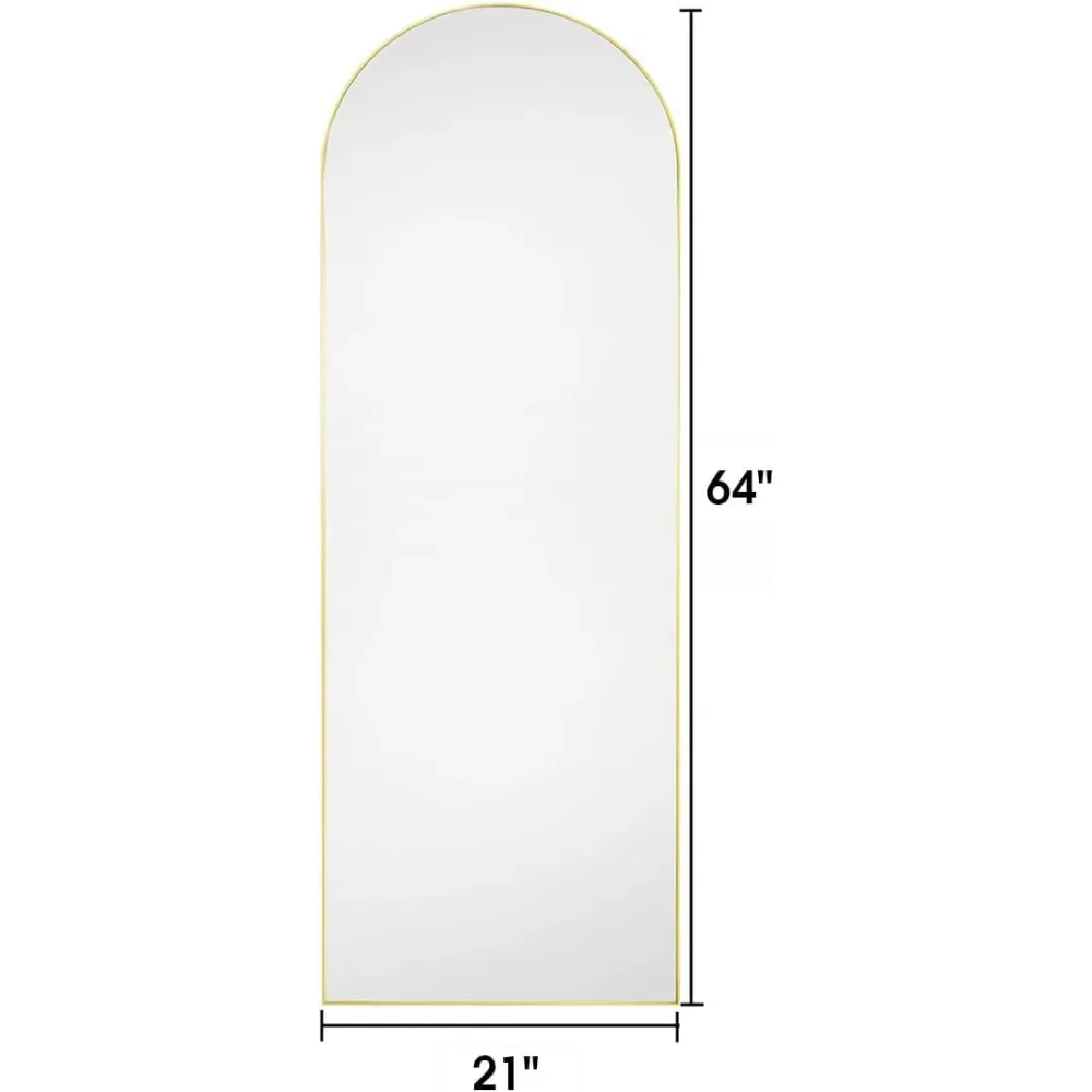 Full Length Mirror, Floor Mirror with Stand, Arched Mirrors, Standing Mirrors, Tall Mirror, Wall Mounted, FreeStanding, Large