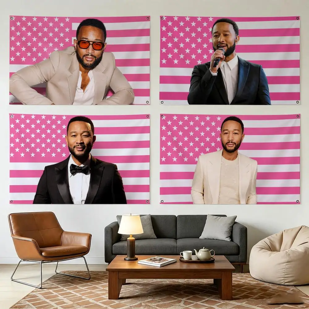 John L-legend Actor Flags Durable Outdoor Indoor Festive Decoration Classic Design Wall Room Banner