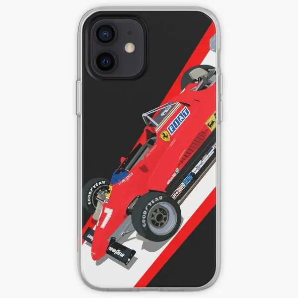 Scuderia 126C2 Gilles Villeneuve Iphone  Phone Case Customizable for iPhone X XS XR Max 11 12 13 14 Pro Max Mini 6 6S 7 8 Plus