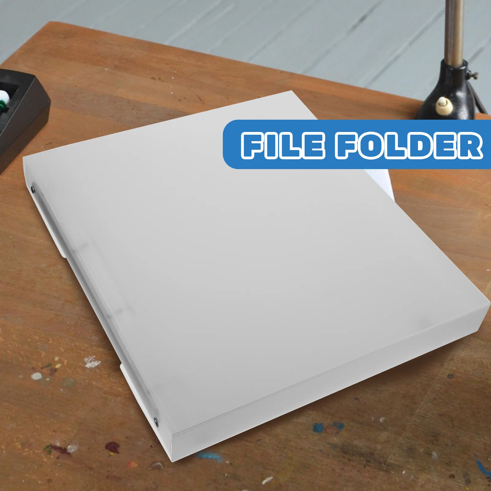 

A4 Document Folder Large Capacity File ganizer Plastic Holder for Office Travel Loose Leaf Files Container