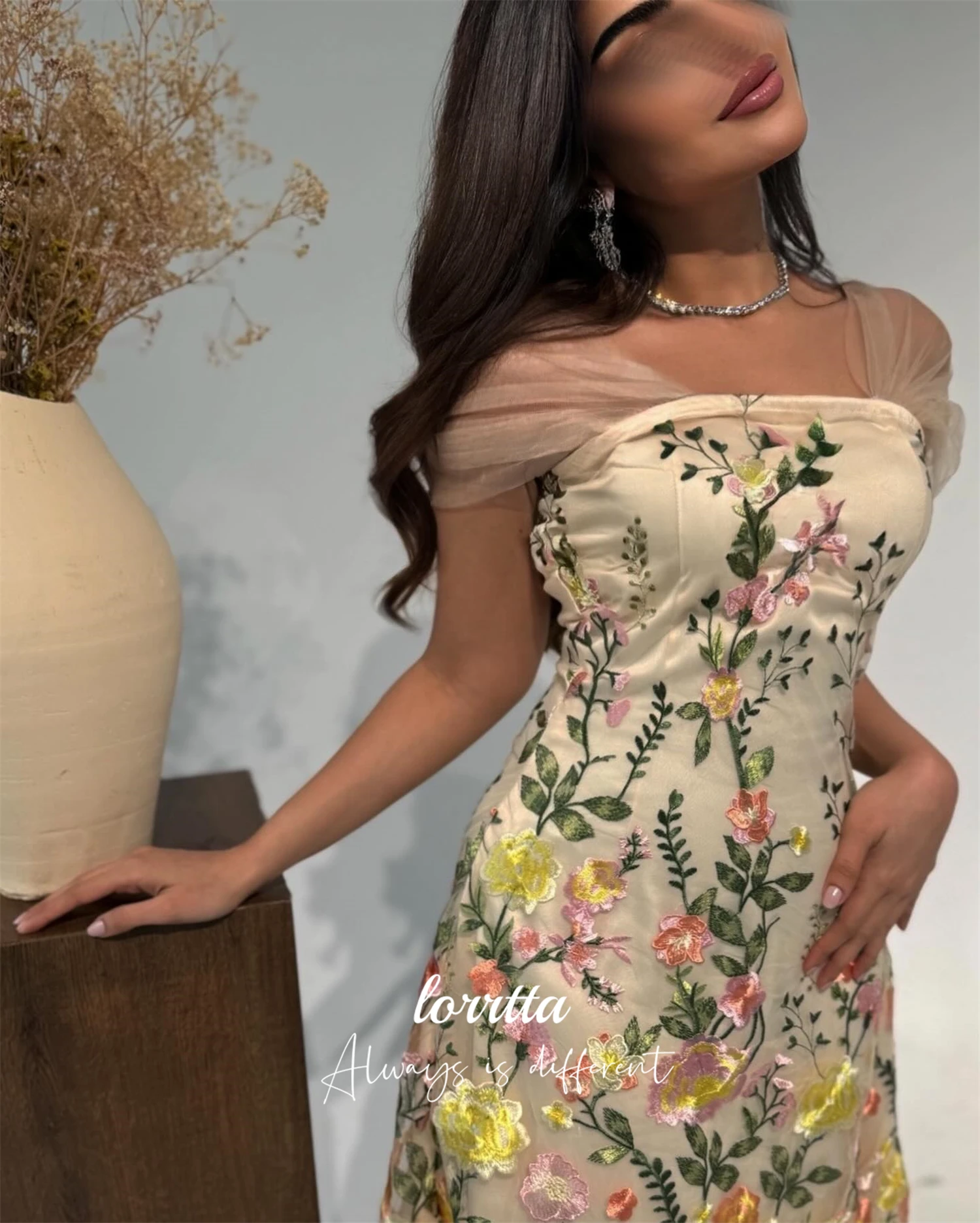 Loretta Maßgeschneidertes Partykleid, Hochzeit, Sommerkleider, Blumenstoff, kurzer Rock, Cocktailkleider, Partykleider, neu in Kleidern