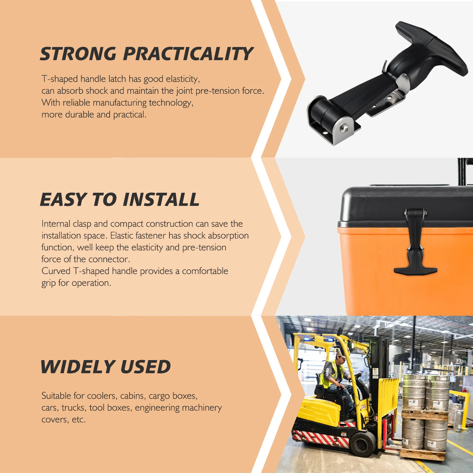 

Handles Name Draw Latch Weatherproof Hood Lock Catch Soft Rubber Cabinet Stainless Latches Brackets Soft Rubber Flexible Truck