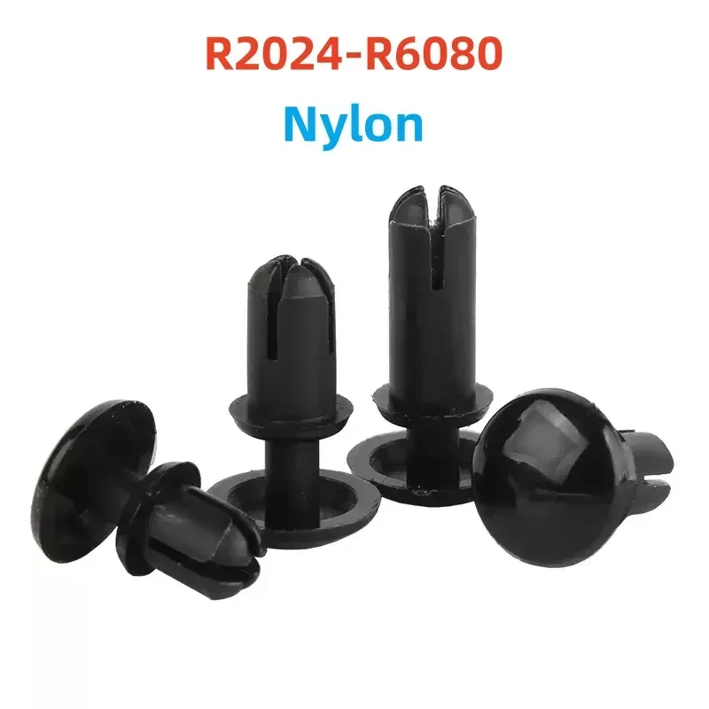 Black Nylon Rivet Pressing Button Plastic R2 R3 R4 R5 R6 R type PC Board Plastic Sub-Mother Nylon Rivets