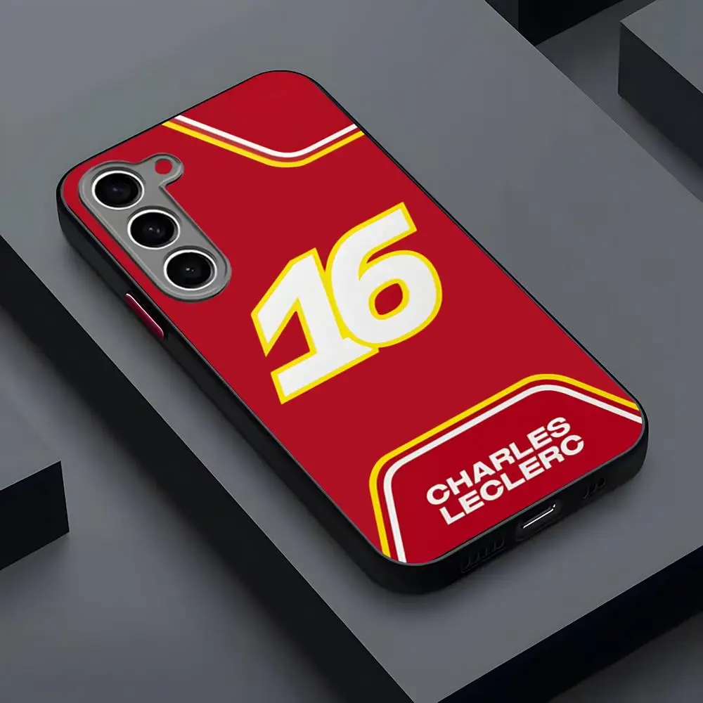 Charles Leclerc 16 Phone Case Matte Transparent For Samsung S25Plus S21fe S22 FE S23 Ultra S24 Plus S25 Luxury Back Cover