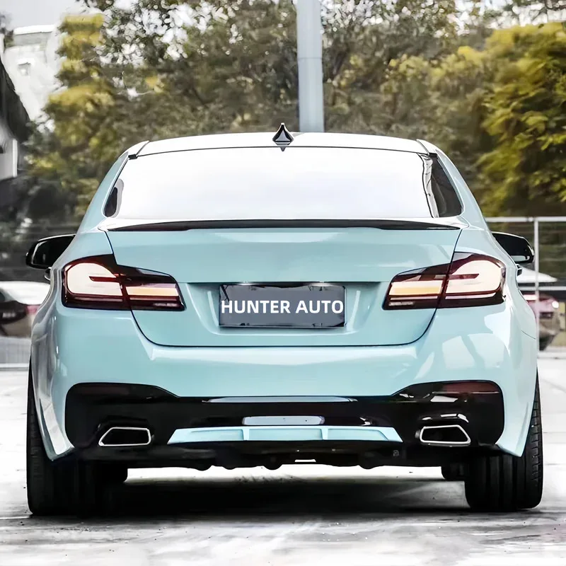 مجموعات هيكل كامل 5 سلسلة G30 G38 F90 قديم إلى جديد 2018 ترقية إلى 2021 M5 MT كشافات الضوء الخلفي الوفير الناشر الملحقات