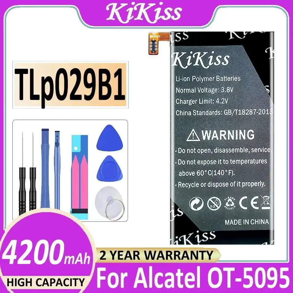 

For Alcatel OT-5095 5095B 5095I, OT-5095K L Y, Touch Pop 4S Tlp029b1 4200Mah Mobile Phone Battery Long Lasting