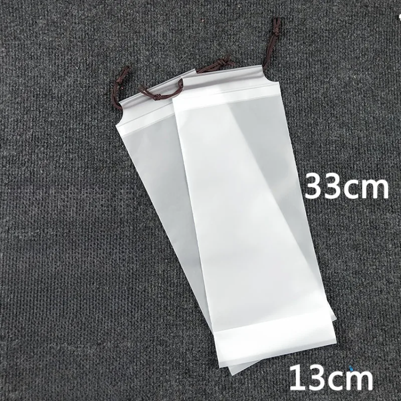 2PCS Translucent Drawstring Frosted Storage Bag for Umbrella Portable Kid Outdoor Umbrella Scratch-Proof Dustproof White Cover