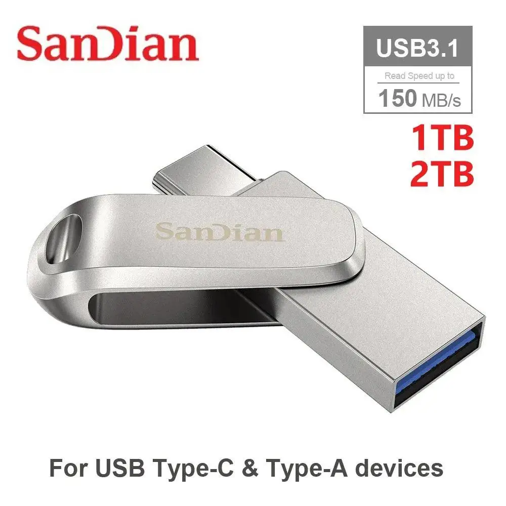 Pen Drive kecepatan tinggi, Flash Drive 2tb USB 3.0 1tb Usb 3. 0 stik memori 512gb 256GB untuk PC meja