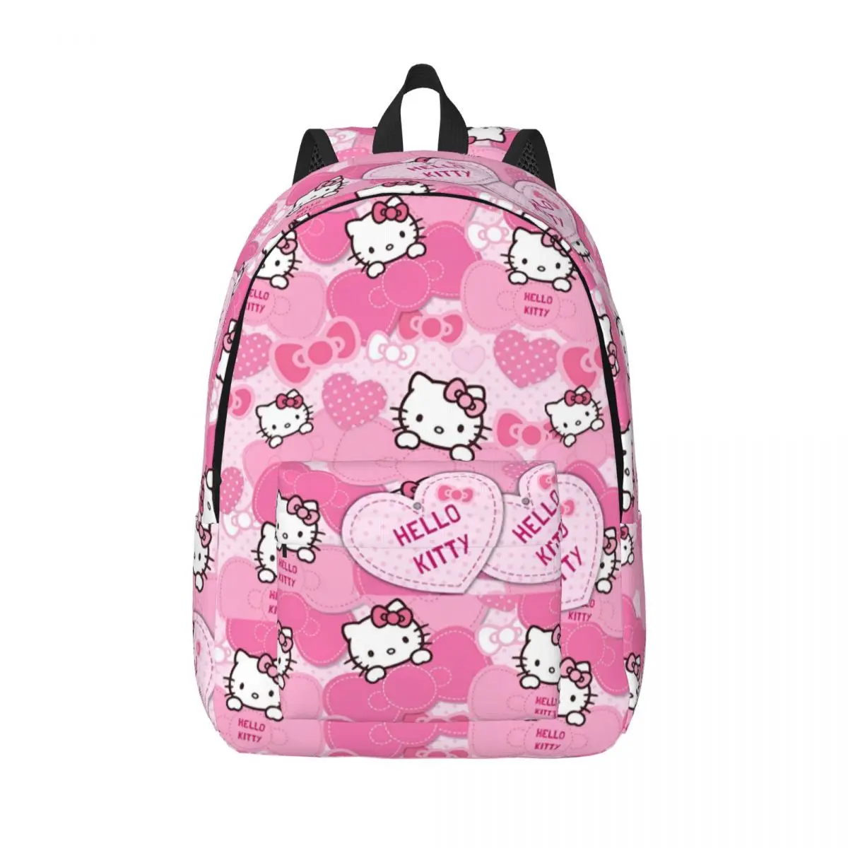 

Розовый рюкзак с героями мультфильмов «Hello Kitty», школьный рюкзак для школьников средней школы, рюкзак для подростков, спортивный рюкзак