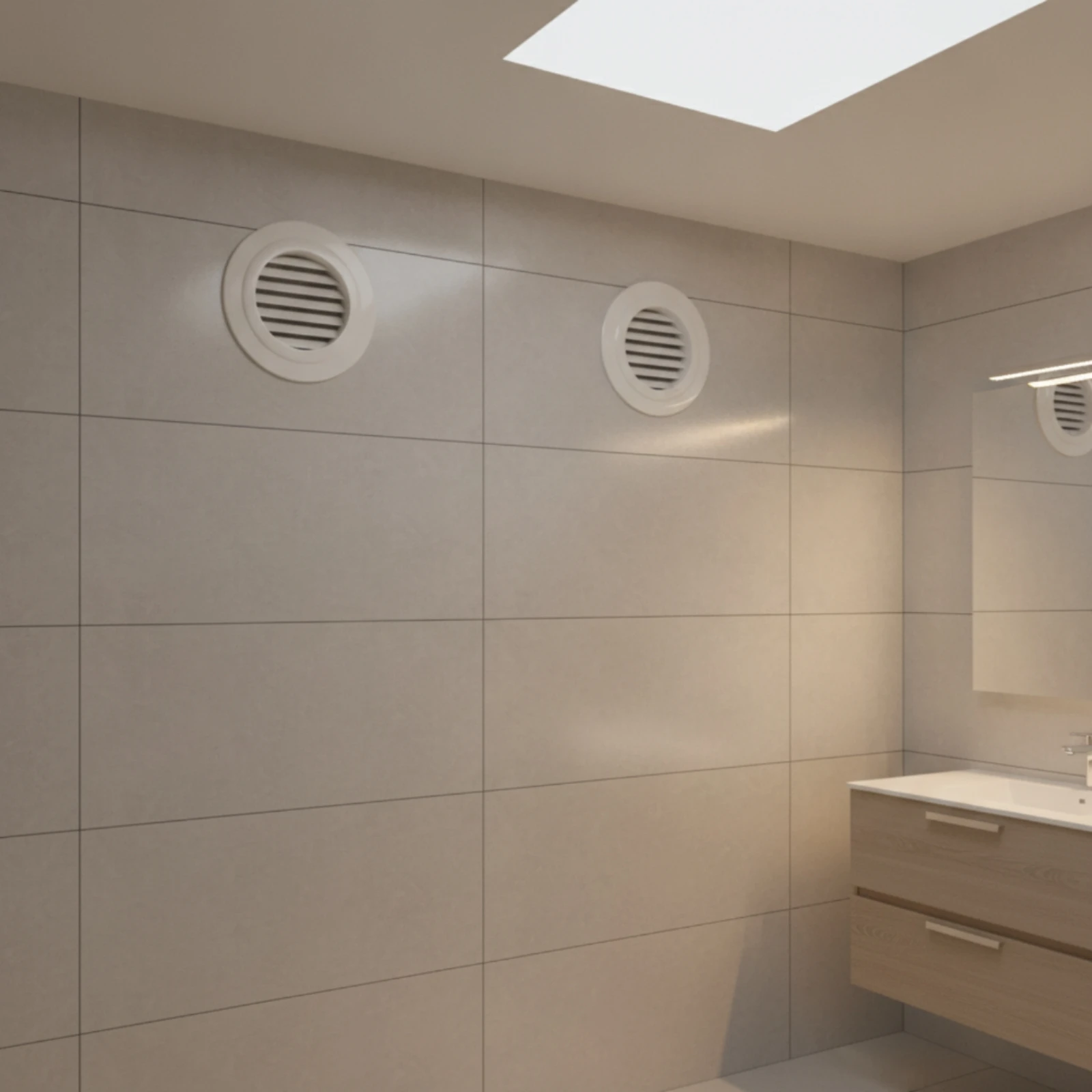 Round Vent Grille White Round Air Vent Grille Circular ABS for DIYers, Exhaust, Ceiling