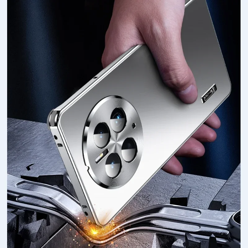 For HuaWei Mate 60 Pro Mate50 P60 Case Full Metal Aluminium Alloy Camera Protective Original Color Phone Ultrathin Back Cover