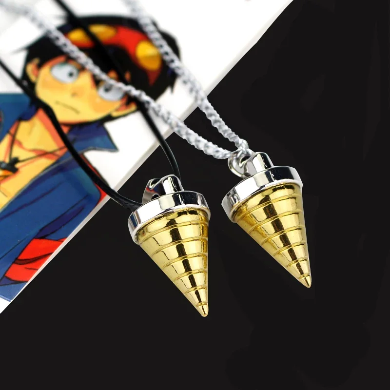 New Cartoon Tengen Toppa Gurren Lagann Necklace Tengentoba Gulenlagan Core Drill Pendant Necklace Jewelry Accessories