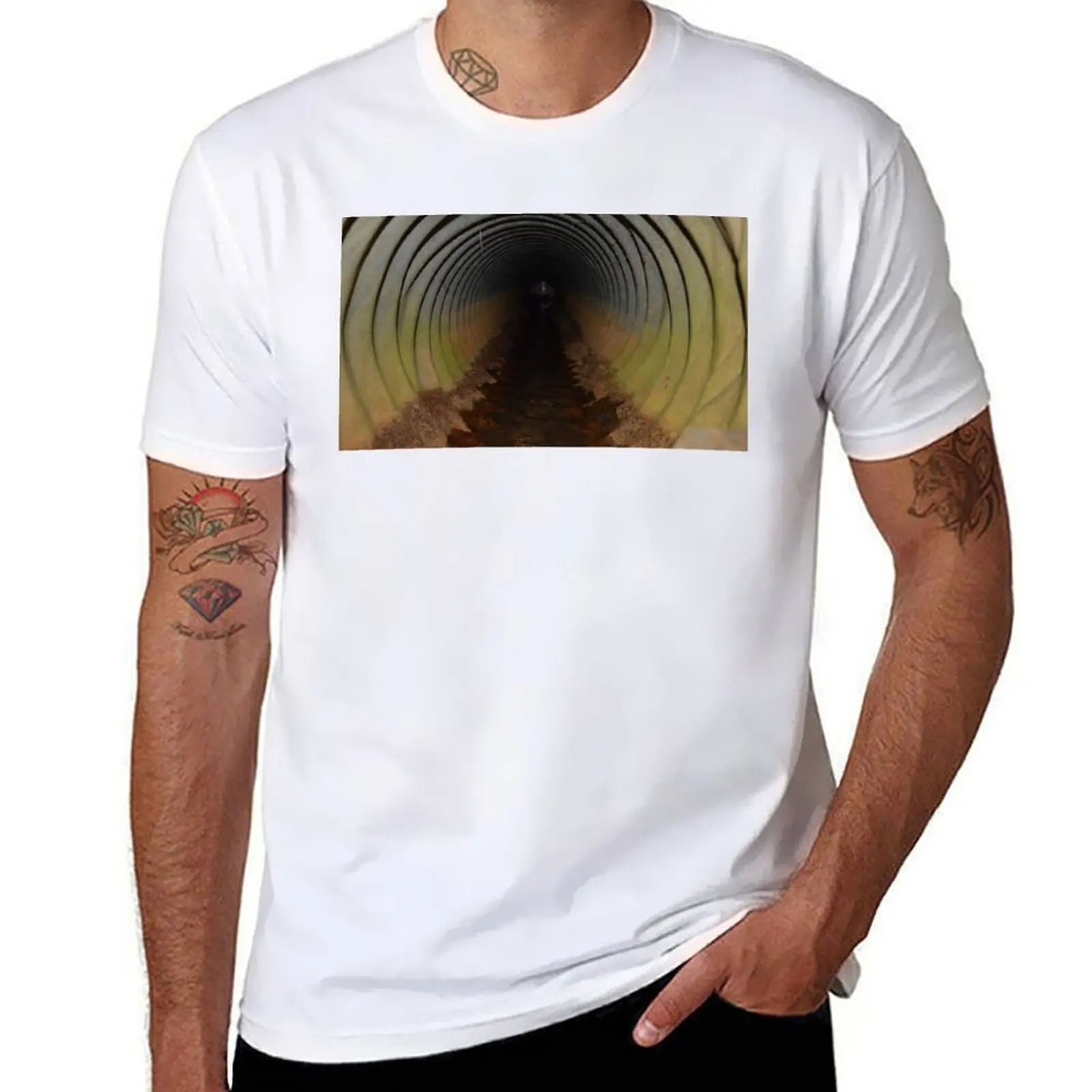

Drainage Pipe T-Shirt man t shirt heavy cotton man t shirt cotton T-Shirt