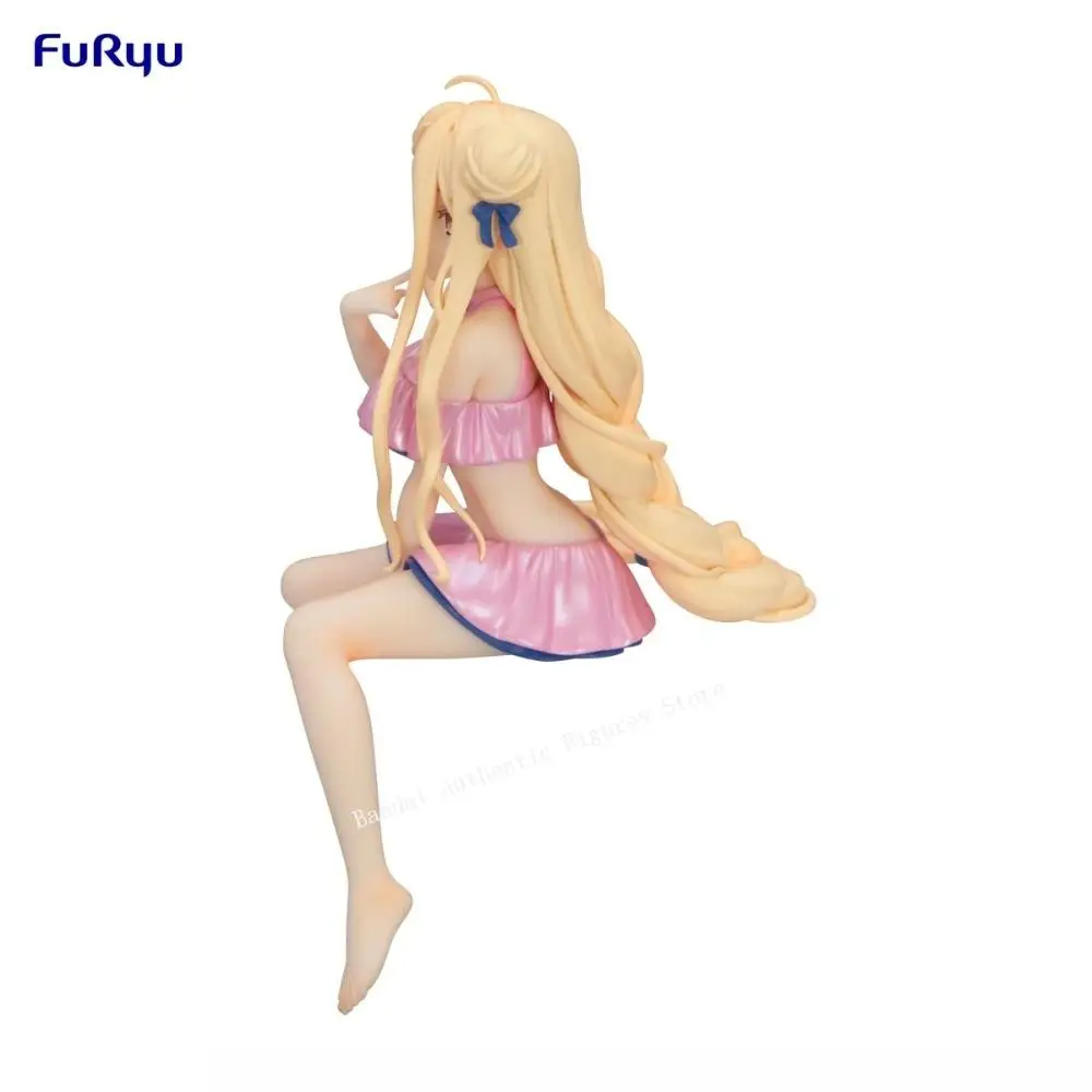 In Stock FuRyu Original Genuine Anime DATE ALIVE IV Hoshimiya Mukuro Mizugi, Pastel Pink 13cm Noodle Stopper Figure Model Toys