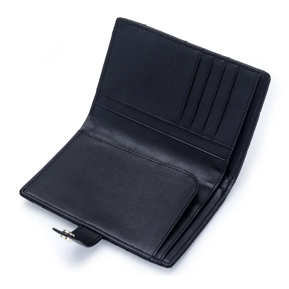 محفظة حامل جواز السفر منقوشة متعددة الوظائف مع جيب نقدي ومحفظة سفر بمشبك رفيع للاستخدام اليومي والسفر #5