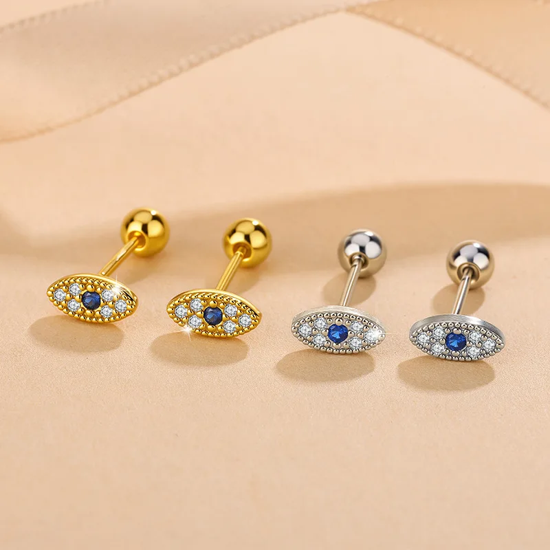 الإبداعية الشيطان العين الماس وأقراط شخصية موضة الاتجاه عطلة حفلة المرأة أقراط مجوهرات هدية #2