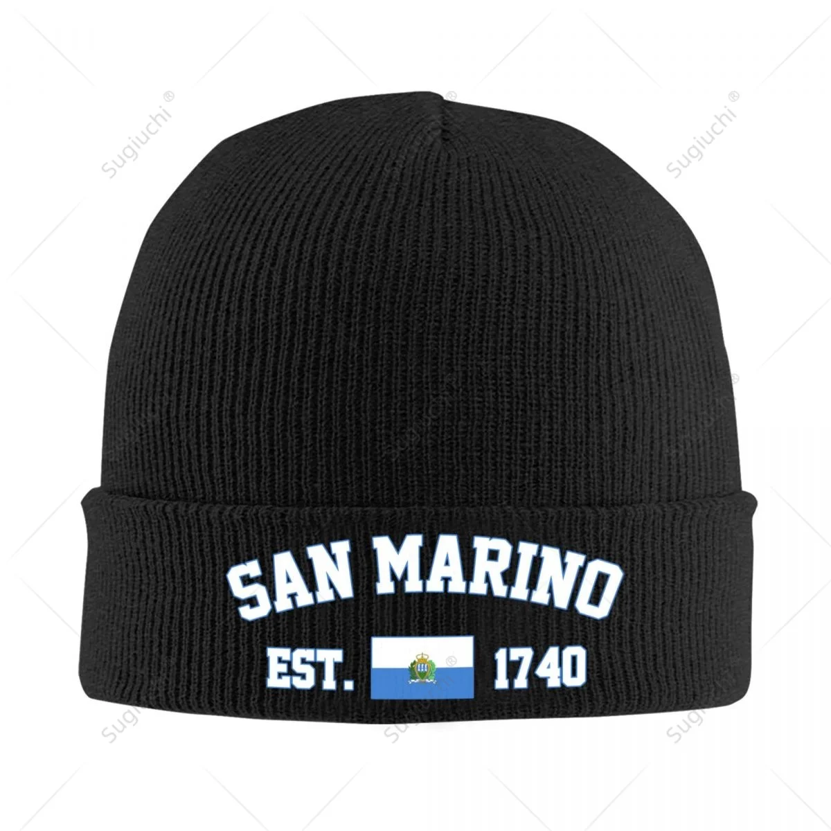 

Unisex SAN Marino EST.1740 Knitted Hat For Men Women Boys Winter Autumn Beanie Cap Warm Bonnet