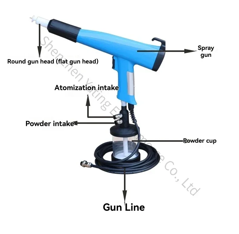 1PC Electrostatic Spraying Machine Small Electrostatic Powder Spraying Machine Test Spray Gun