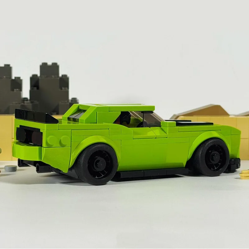 223 PCS Supercar Bob & Weave Challenger MOC Customize Modular Building Block Popular Kids Creative Design DIY Birthday Toy Gift