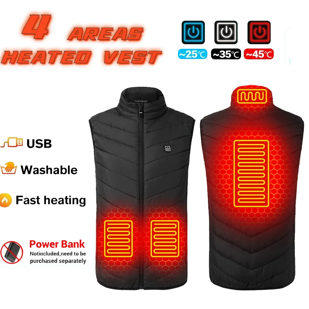 

Cold Winter Outdoor Clothing Sports Warm Jacket Outdoor Leisure Fever Vest Warm Sports Outdoor Vest Winter Heated Jacket