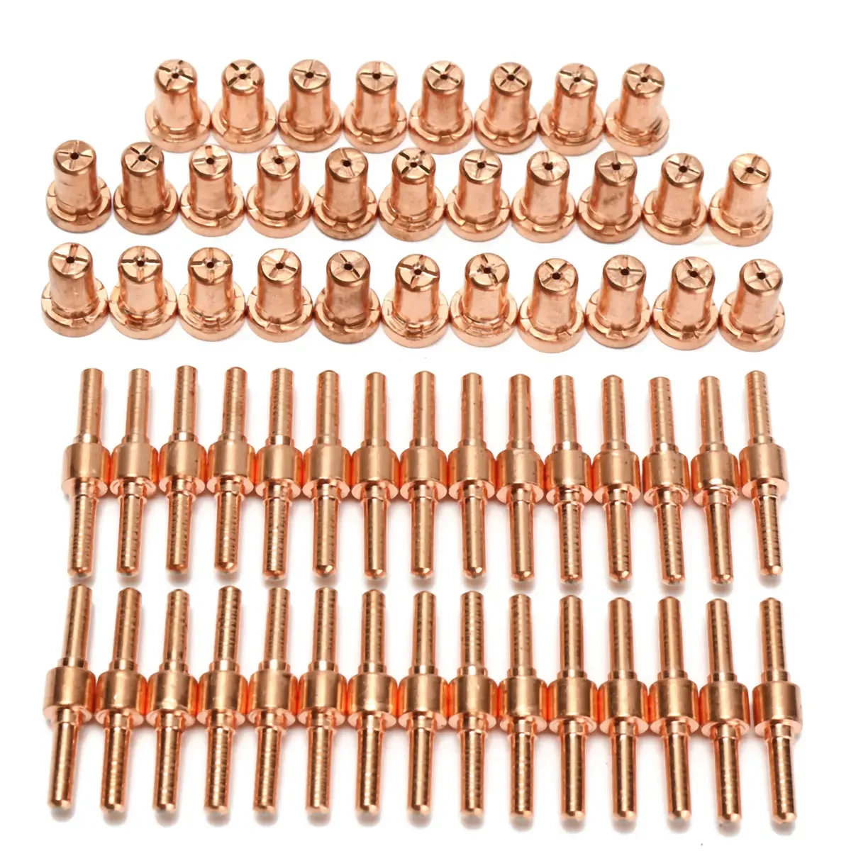 

60pcs 40A Air Plasma Cutter Consumables Extended Long Tip Electrodes and Nozzles for PT31 LG40