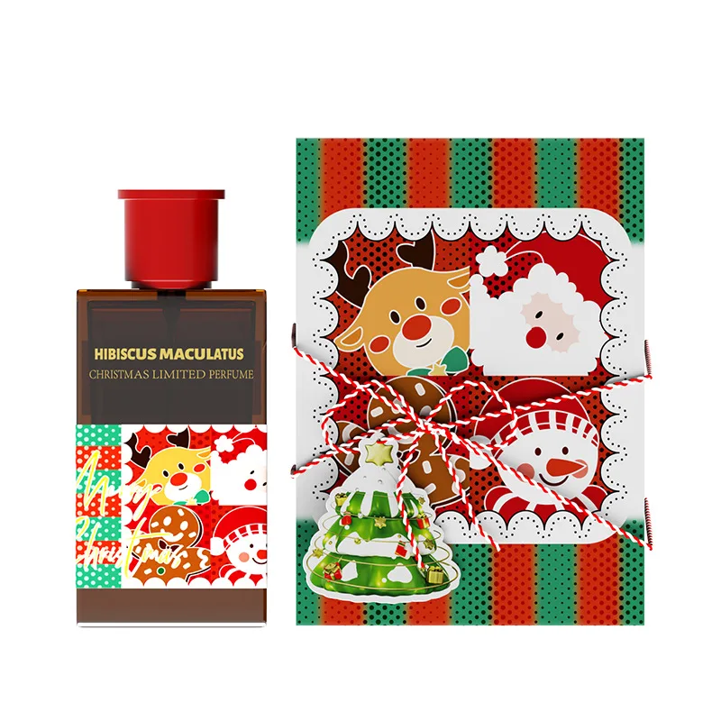 

Christmas Gingerbread Moment Perfume Cartoon Elk Fresh Women's Perfume Long-lasting Floral and Fruity Body Spray 50ml
