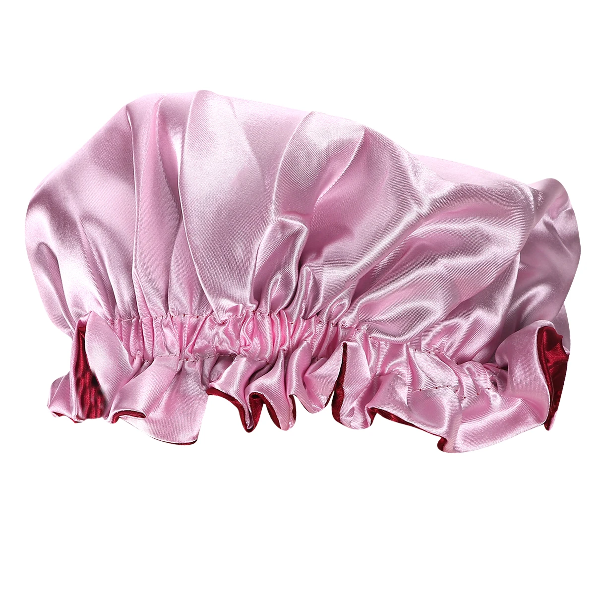 

Children's Round Hat Satin Bonnet Elastic for Kids Sleeping Cap Sleepig Bathing
