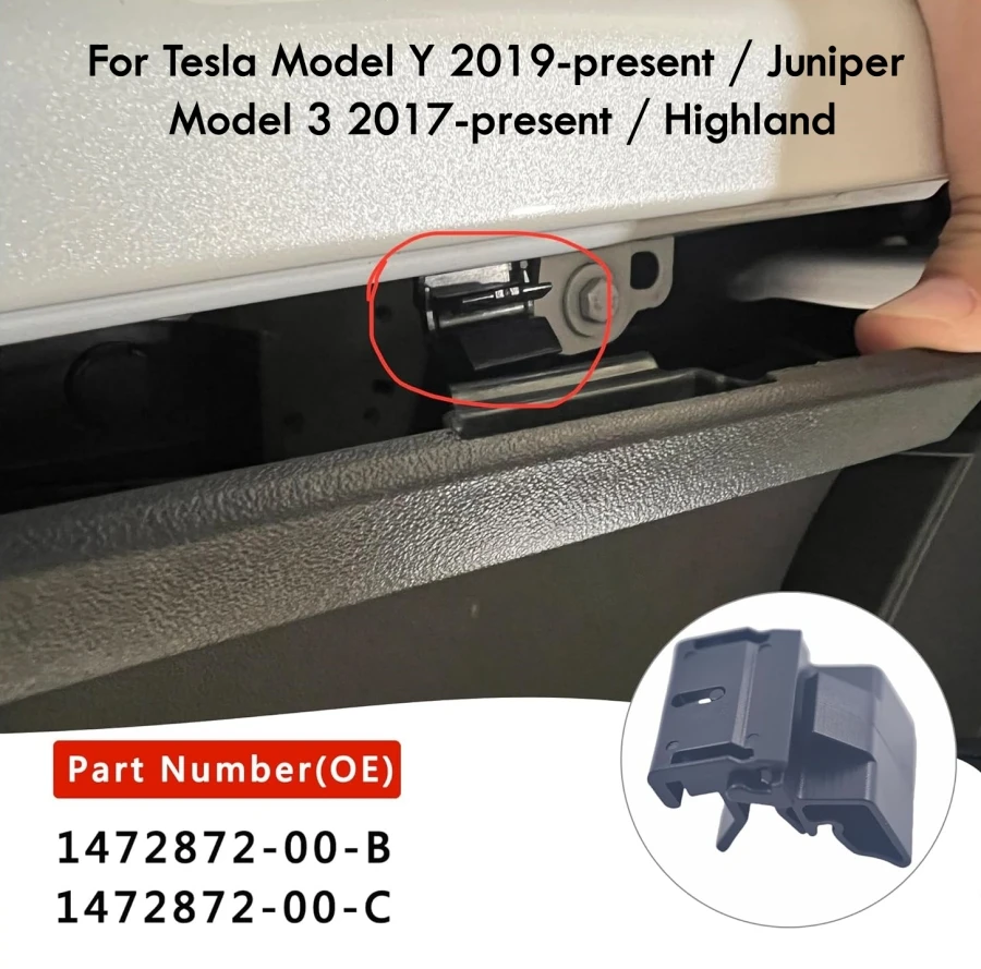 10/20 PCS Frunk Fender Clip for Tesla Model 3 Y Juniper Highland 2017-2025 Front Bumper Box Buckle Hood Trunk Clips for Tesla