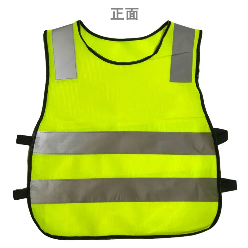 High Visibility Children Reflective Vest Jackets Fluorescent Traffic Work Road Clothes with Reflective Strips