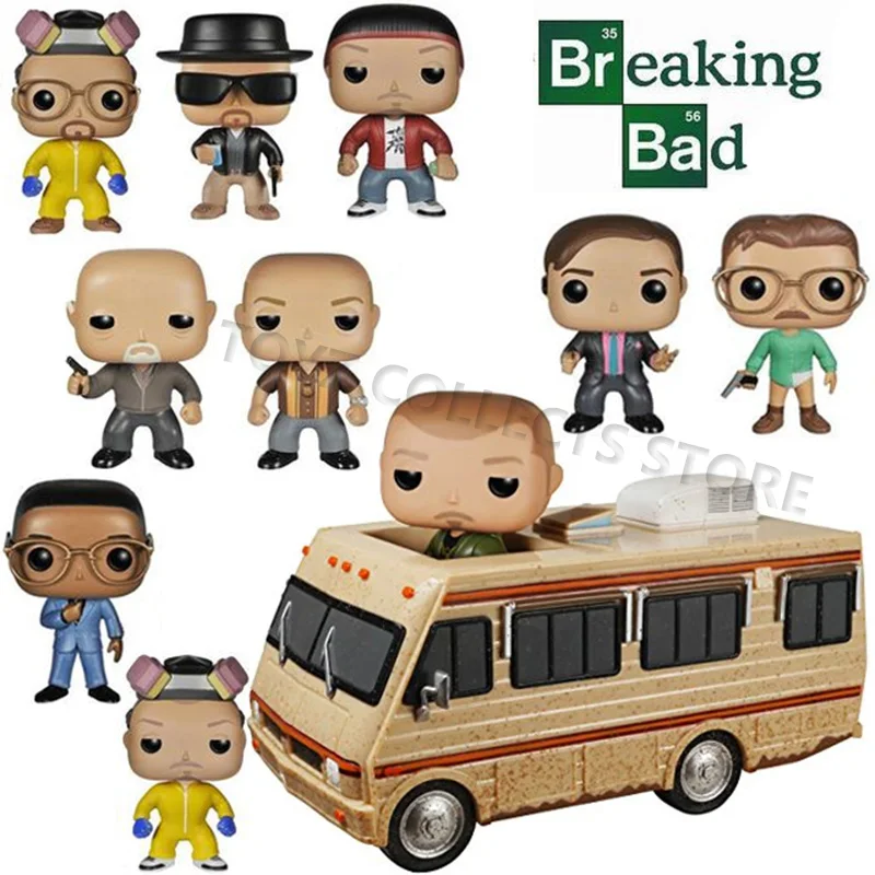 Funko Pop Breaking Bad Mike JESSE PINKMAN #159 Gus Fring #167 Walter White Saul Goodman #163 Heisenberg #162 Action Figures Toys