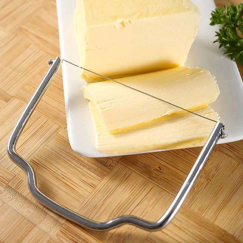 Edelstahl-Käseschneider, Foie Gras Schneidewerkzeug, Backzubehör, Buttermesser, Käsehalter, Käsehobel – Detail 2