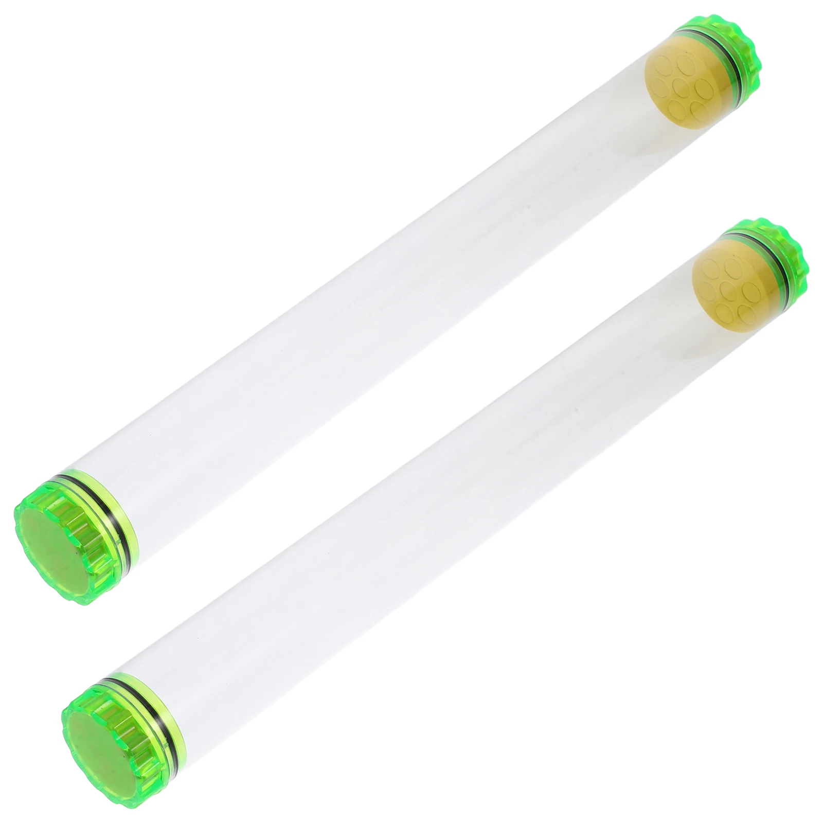 

2pcs PVC Transparent Fishing Float Tubes 40CM Portable Packaging Pipes for Fishing Supplies Accessories Storage