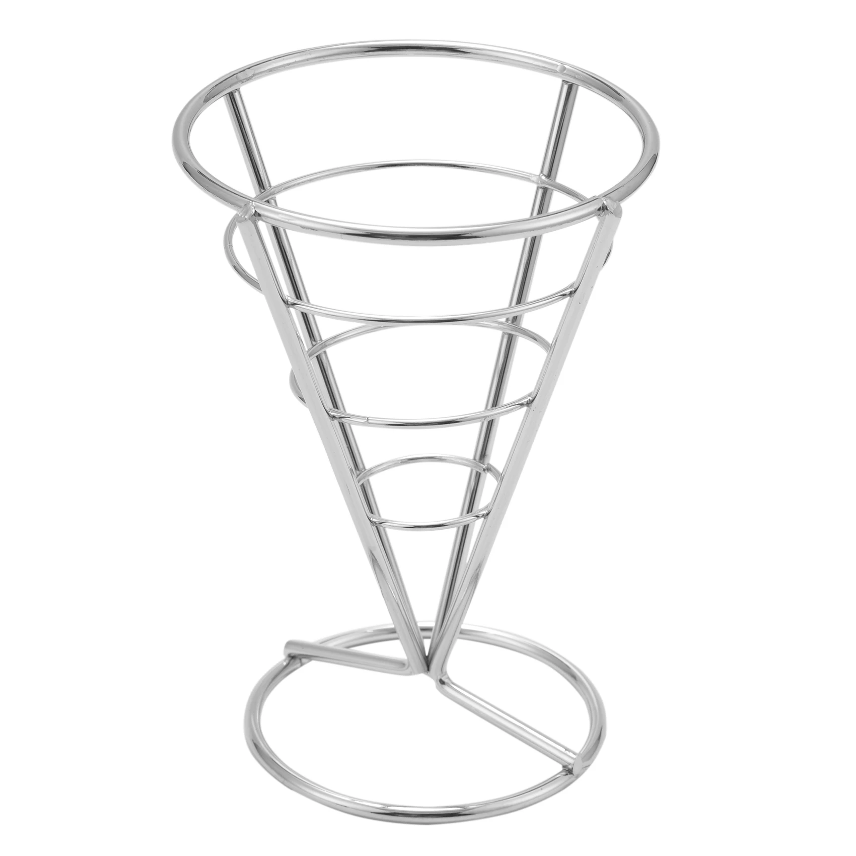 Batatas fritas Stand Cone Basket, Fry Holder com Dip Dishe Cone Snack, frango frito Display Rack, comida prateleiras tigela, 4 pcs