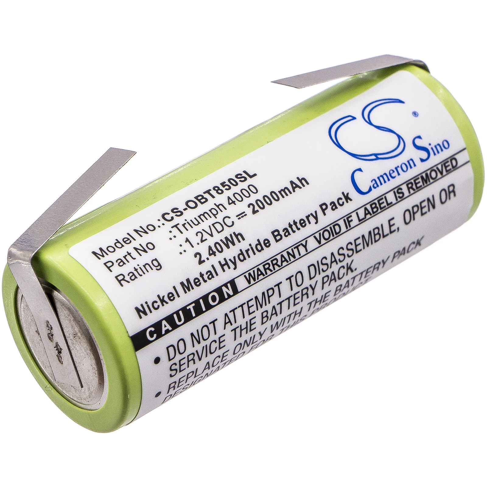 

Ni-MH Toothbrush Battery for Oral-B, 1.2V, 2000mAh, Compatible Models: Triumph 4000
