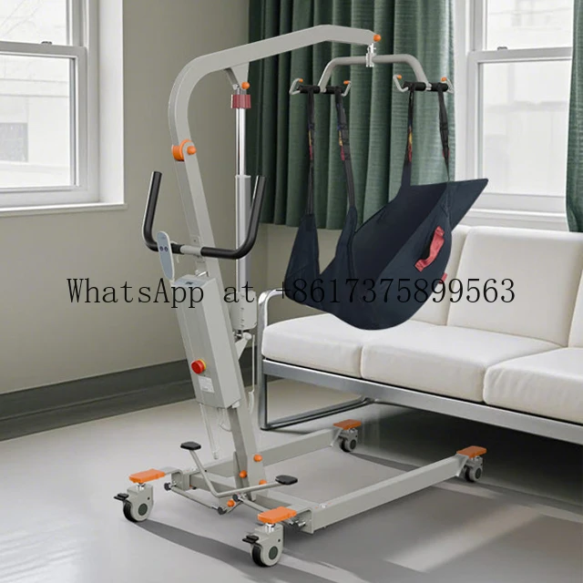 Upgraded Folding Detachable  Patient Hoist Heavy Medical Transfer Lift with Sling for Elderly Care