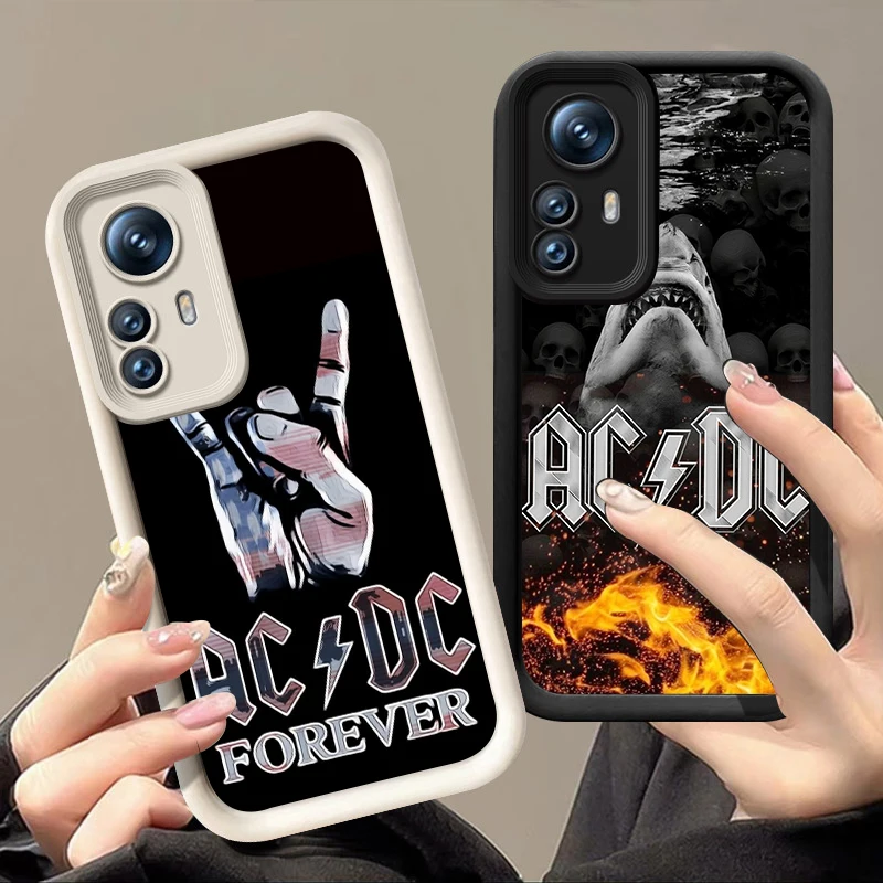 Rock Band A-Ac Music D-Dc Sky Eye Stairs Soft Silicone Phone Case For Redmi Note 10 11 11S 12 13 Pro Plus 4G 11T 5G 9S 10S 12S