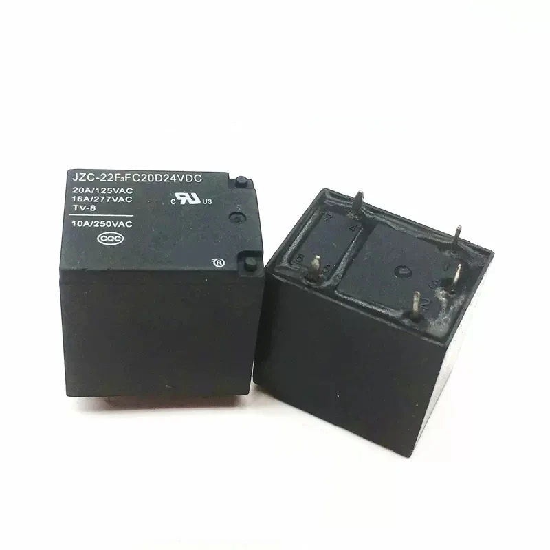 Relé de potencia 875B-1CC-C-24VDC, 17A, 250VAC, 24VDC, 5 pines equivalentes a HM810-024-1ZST, 10 unidades JZC-22F3SC20D24VDC