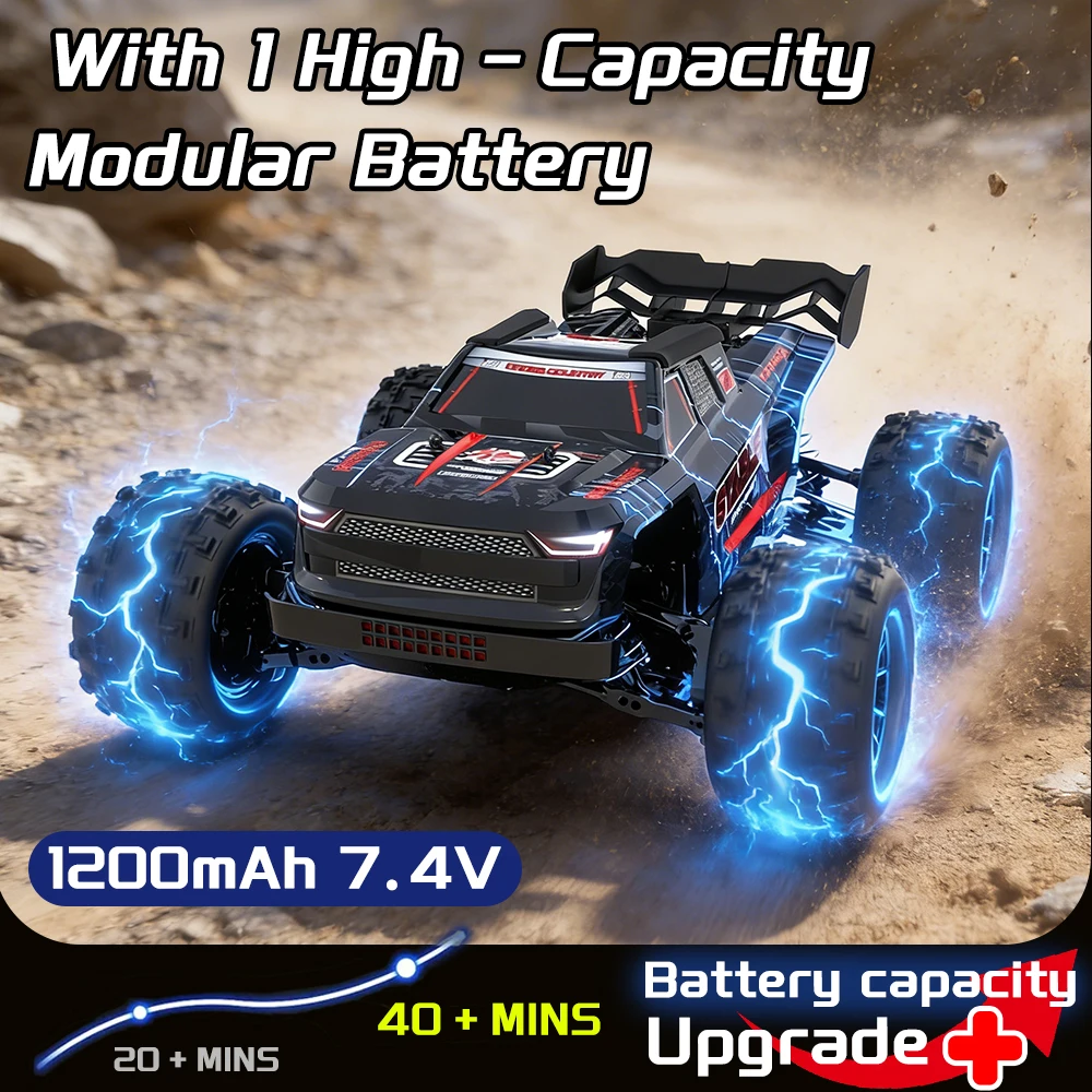 

JJRC 1:14 High Speed RC Car Monster Truck Off-Road 4WD Remote Control 7.4V 1200mAh Battery All-terrain Climbing Car Kids Toy New