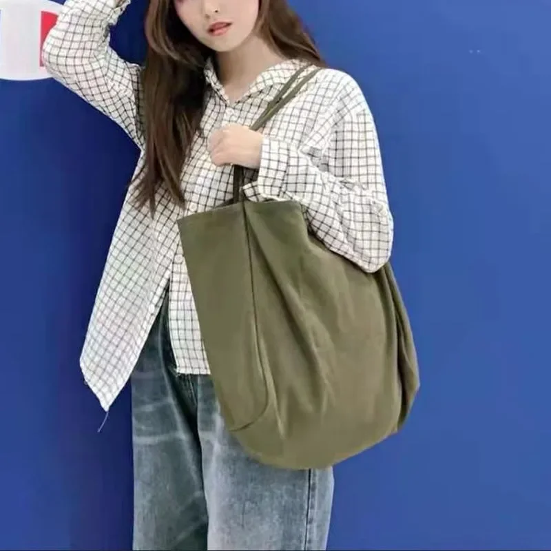 Bolsas femininas de grande capacidade, bolsas de ombro casuais para compras, bolsas escolares