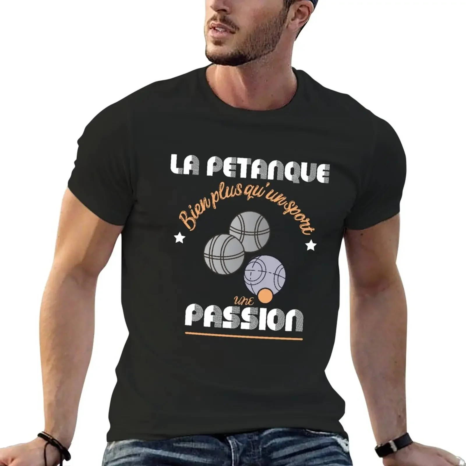 sports fan t-shirts Blouse mens graphic t-shirts funny petanque passion T-Shirt tops 2024 Summer vintage funny Short Sleeve